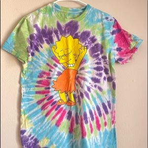 Tie die Simpsons kids shirt.